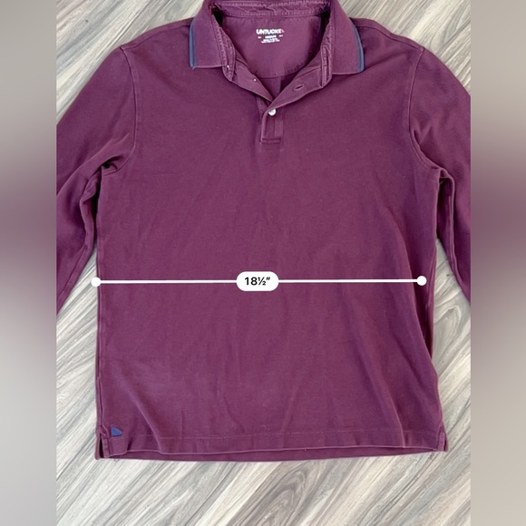 Untuckit mens long sleeve‎ polo - Picture 6 of 6